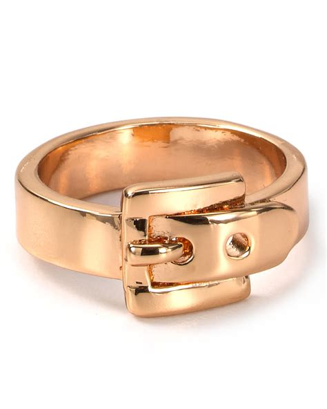 michael kors buckle ring gold|Michael Kors rose gold jewelry.